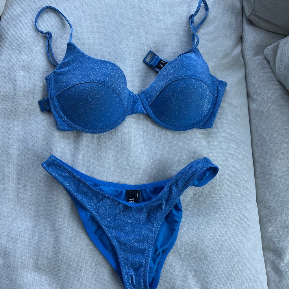Triangl Bikini - Blue Sparkle Set